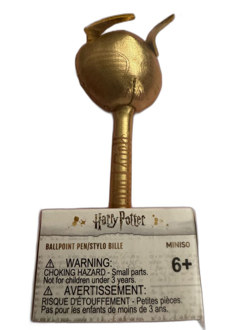 Miniso Harry Potter Ballpoint Pen Snitch Ball Plush NEW